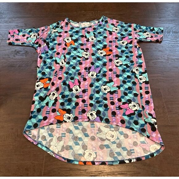 Lularoe Irma Hi-Lo Tunic Small Disney Minnie Mouse - Picture 1 of 3
